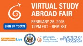 Visit Virtual Study Abroad Fair on February 25 to explore study abroad options and win prizes 