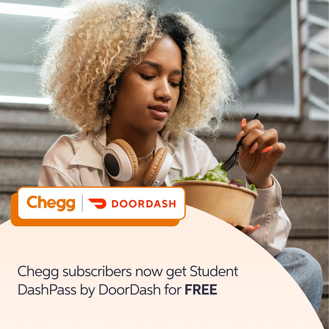 DoorDash and Chegg Partner to Give College Students More Fuel for School