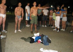 U. Florida students strip down for charity