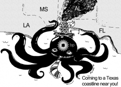 Political Cartoon: Coming to a Texas coastline near you!