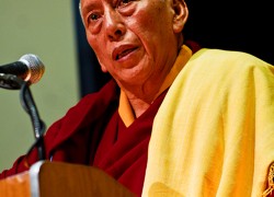 Tibet’s prime minister-in-exile addresses students