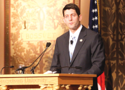 Ryan defends budget plan, critized for cuts to welfare