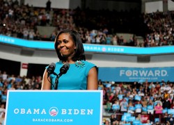 Michelle Obama kicks off husband’s re-election campaign